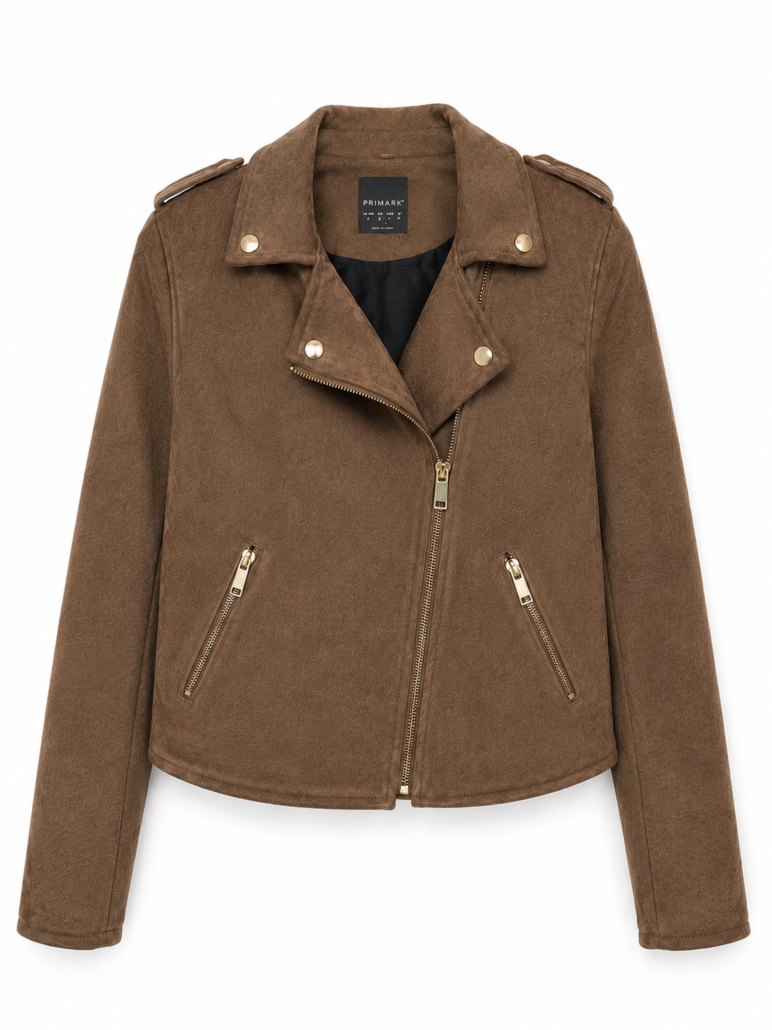 Primark Ladies Faux Suede Cropped Jacket – Size: Small