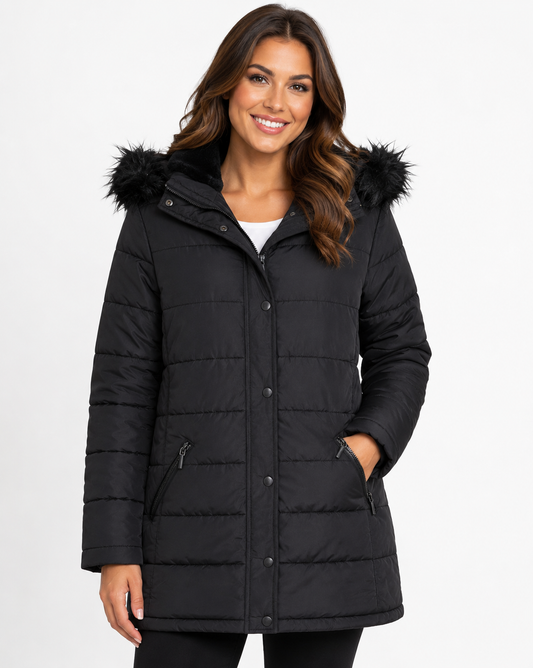 H&M Ladies Hooded Puffer Jacket – Size: XL