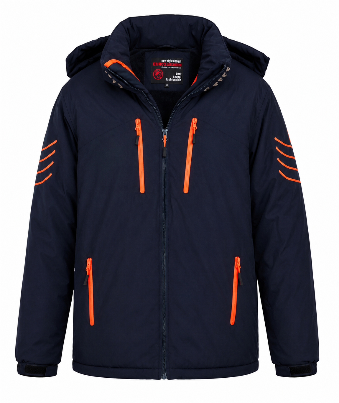 Eurojeans Men's Hooded Winter Jacket – Size: 4XL