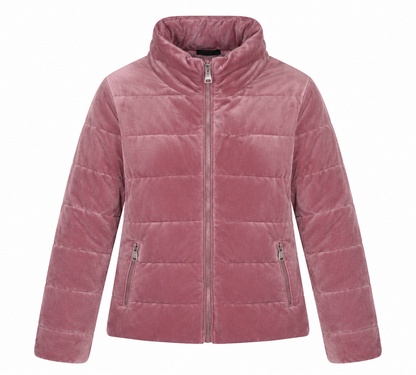 Chicoree ladies quilted velvet jacket Size: Medium