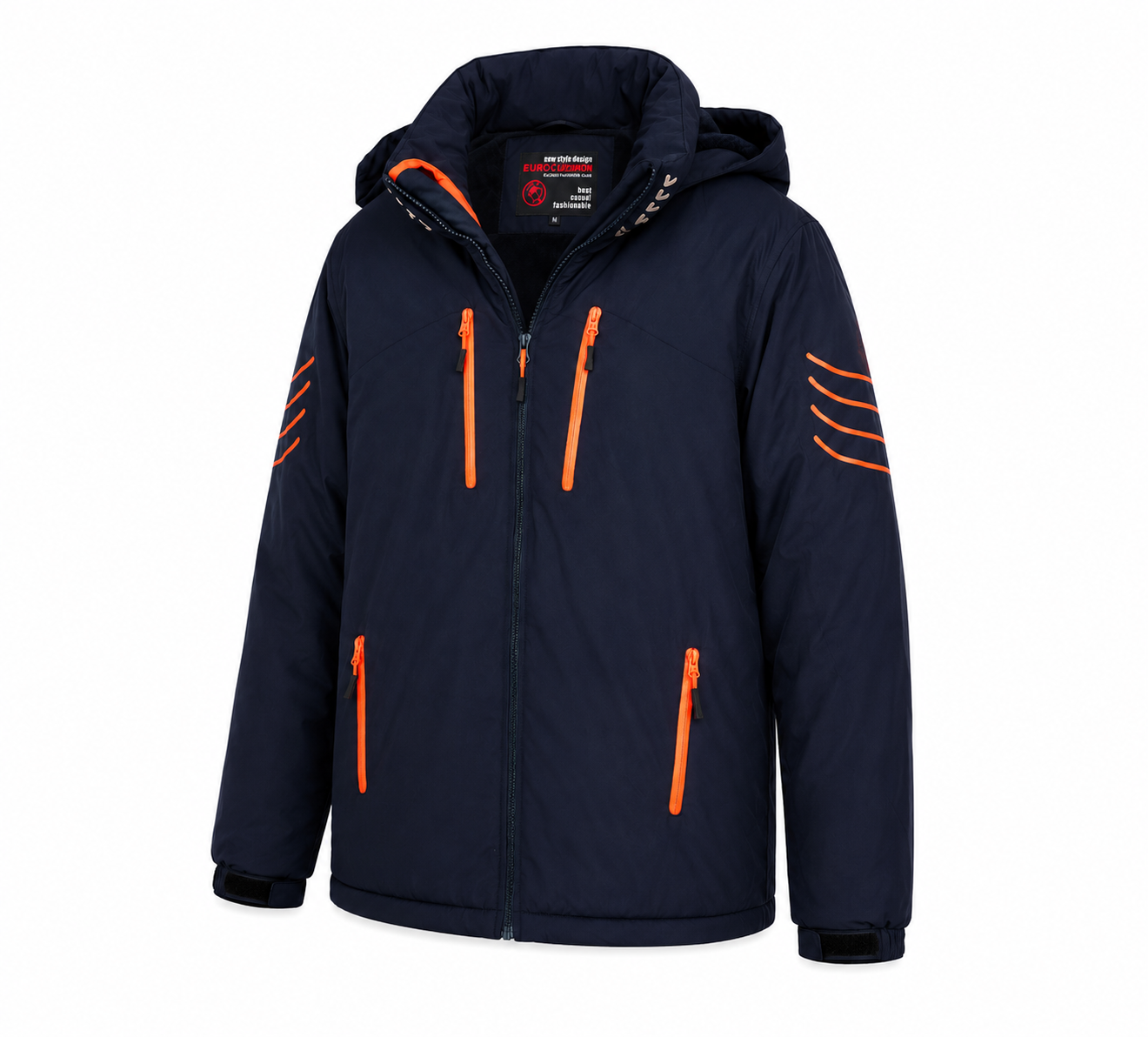 Eurojeans Men's Hooded Winter Jacket – Size: 4XL