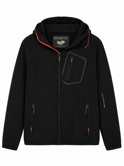 Genster Men's Softshell Hooded Jacket – Size: 4XL +