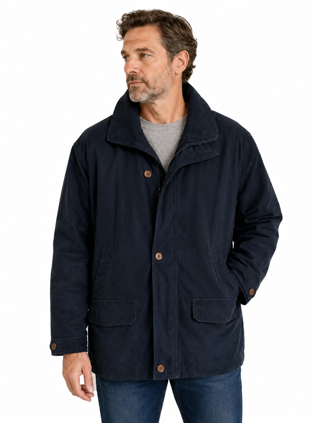 Bush Men's Suede-Look Jacket – Size: XL