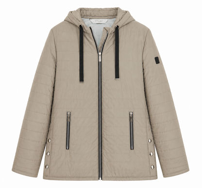 Etage Ladies Hooded Quilted Jacket – Size: Medium