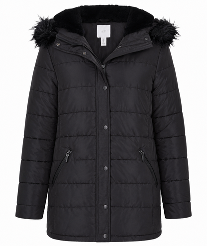 H&M Ladies Hooded Puffer Jacket – Size: XL