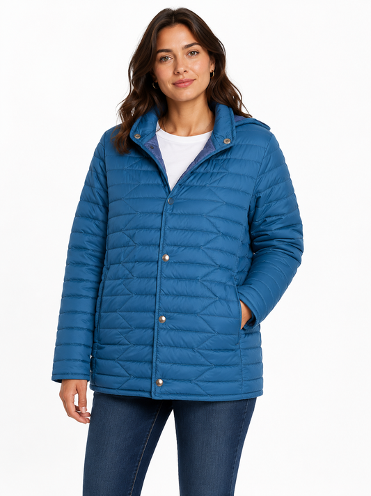 Sherpa Ladies Quilted Jacket – Size : Medium