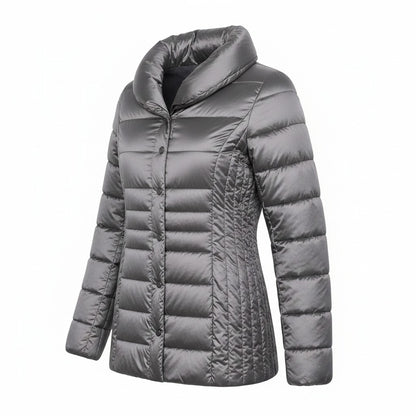 Esmara Ladies Silver Grey Puffer Jacket – Size: Medium