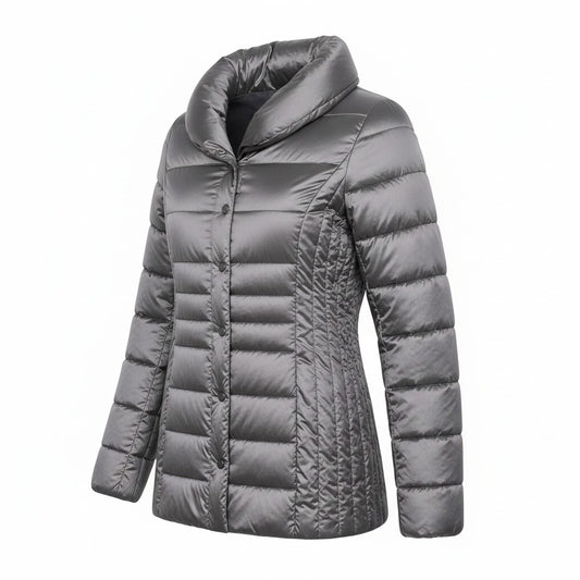 Esmara Ladies Silver Grey Puffer Jacket – Size: Medium