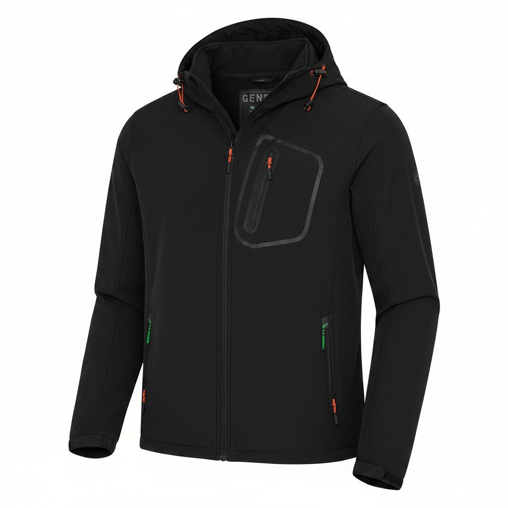 Genster Men's Softshell Hooded Jacket – Size: 4XL +