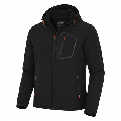 Genster Men's Softshell Hooded Jacket – Size: 4XL +
