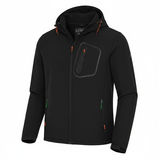 Genster Men's Softshell Hooded Jacket – Size: 4XL +
