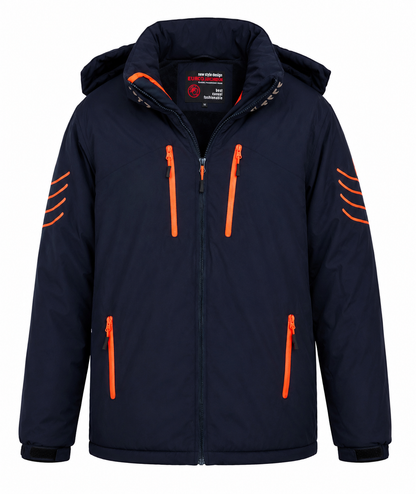 Eurojeans Men's Hooded Winter Jacket – Size: 4XL