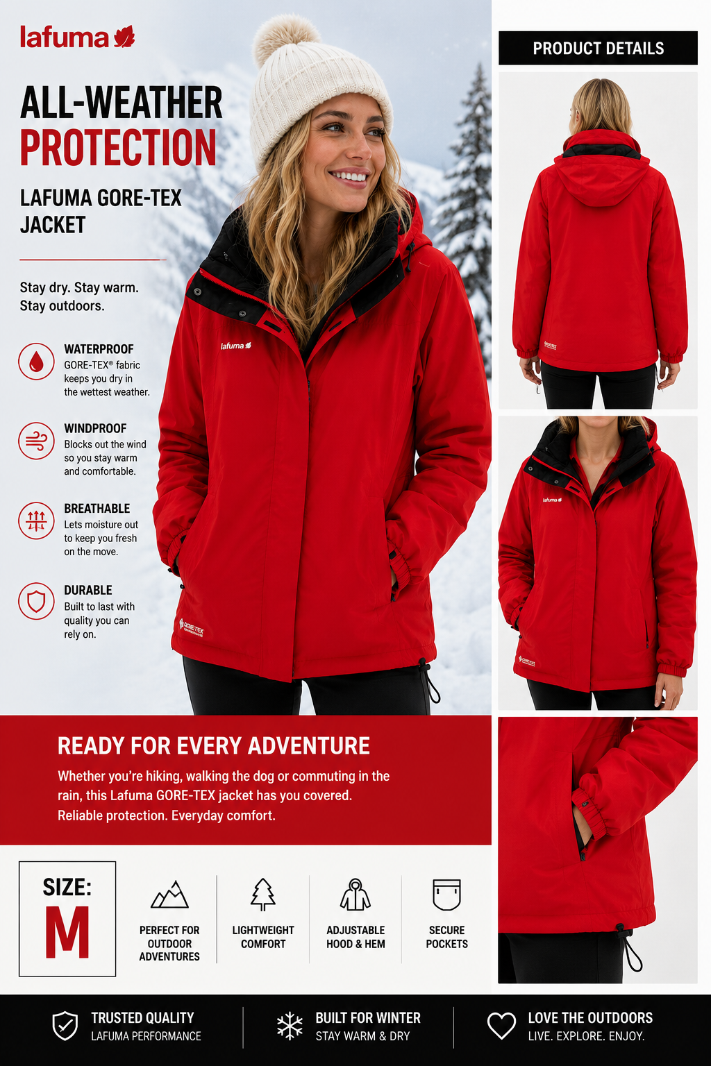 ❤️ Lafuma Gore-Tex Lady's Jacket – Size XL