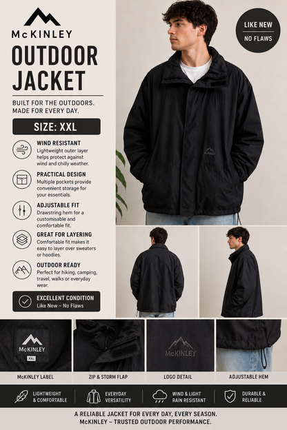 🖤 McKINLEY Men's XXL Outdoor Jacket 🖤