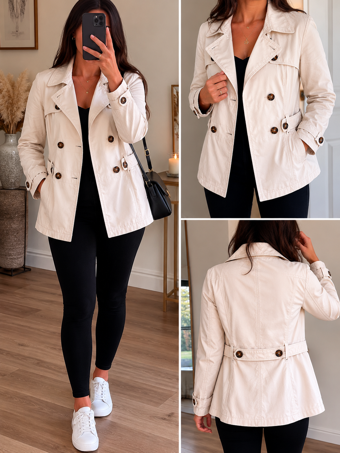 🤍 Yessica Ladies Trench Coat – Size XL 🤍